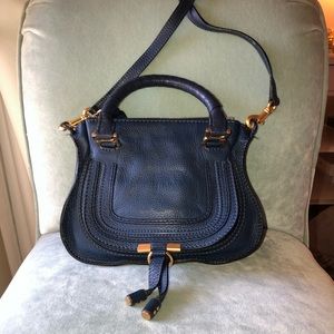 Navy Chloé Marcie Mini Bag